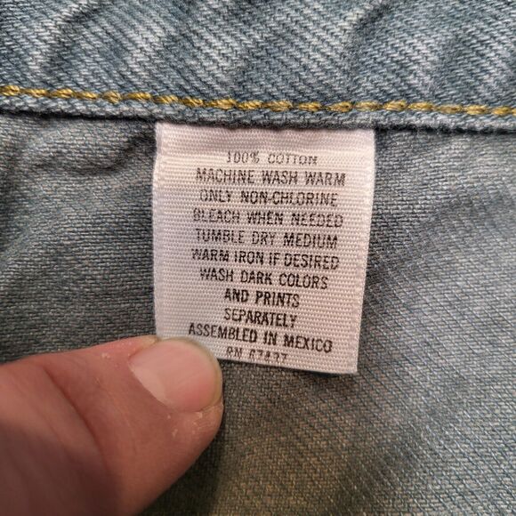 Vintage X-AM Jeans Mens 44x28 Green Tapered Leg Distressed Baggy Y2K Urban - Picture 5 of 11